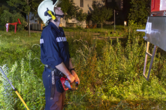 Pkw kommt von der Straße ab und landet im Spitzer Bach