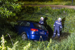 Pkw kommt von der Straße ab und landet im Spitzer Bach